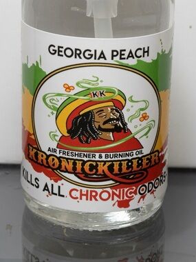 Georgia Peach Home or Car Air Freshener  Oil - Green/Red/Yellow